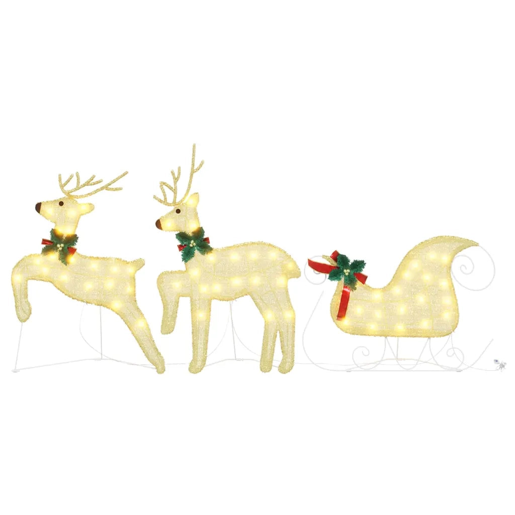 Renne LED 3 pz Bianco caldo Tessuto CFW8233069