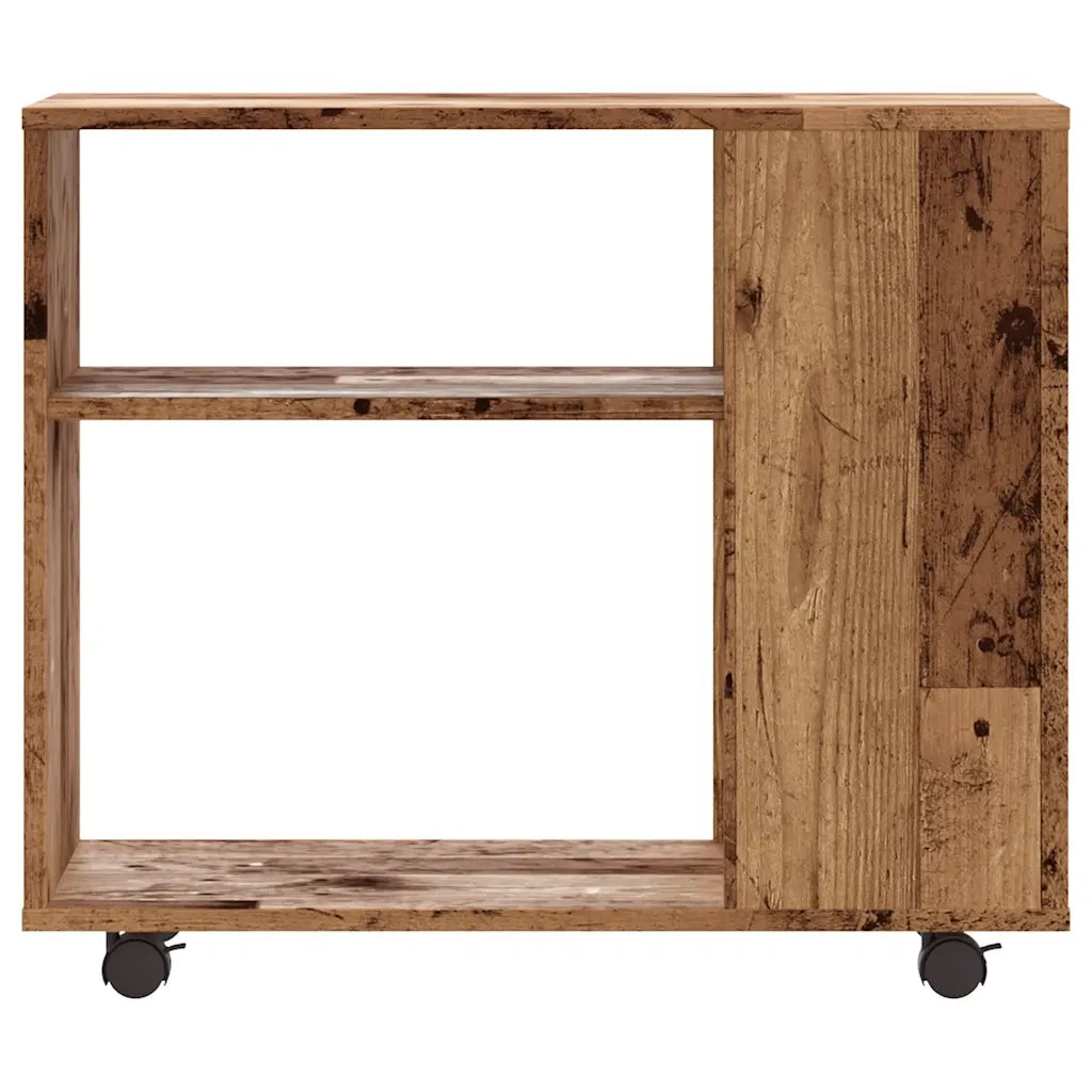 Tavolino Salotto Legno Antico 70x35x55 cm in Legno Multistrato