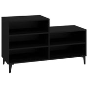 Scarpiera | Mobile per scarpe Nera 102x36x60 cm in Legno Multistrato