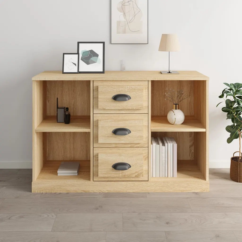 Credenza Rovere Sonoma 104,5x35,5x67,5 cm in Legno Multistrato 816235