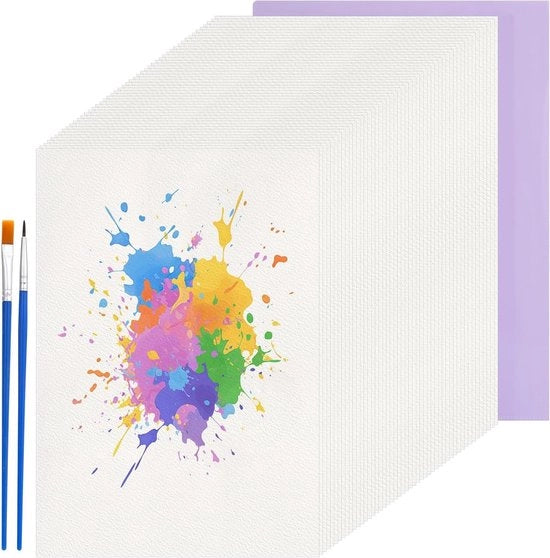 Aquarelpapier 50 fogli 200 g/m² A4 carta di cotone per pittori - ideale per principianti - pittura e disegno con aquarello - dimensioni 297 x 21 cm