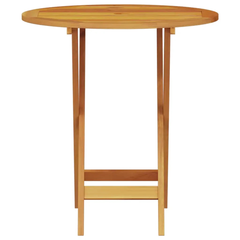 Set Bistro Pieghevole 3 pcs Marrone Legno di Acacia Massello 3375694