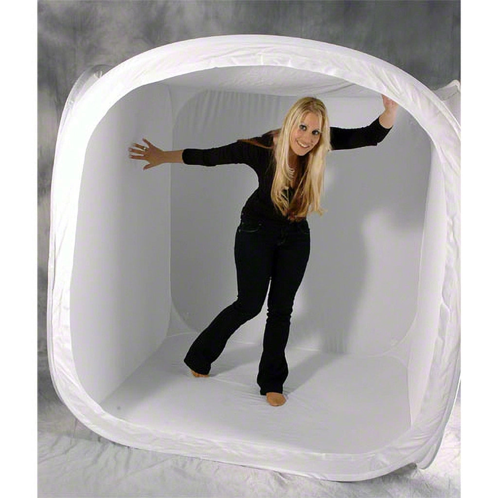 Pop-up Cubo di luce - 150 x 150 x 150 cm - bianco - inclusi sfondi in tessuto nero blu rosso, borsa per il trasporto - Fotografia di prodotti Fotocamera Accessori