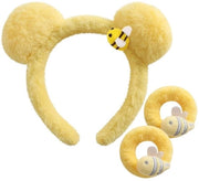 Accessori per capelli in peluche con orsetti - 3 pezzi - copricapo