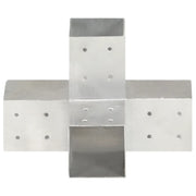 Connettore per Pali a Forma di X in Metallo Zincato 81x81 mm 145467