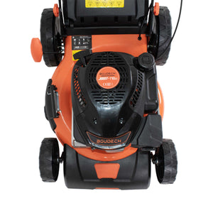 Jukut 170 - Tosaerba a Trazione Motore 4 Tempi a Scoppio Benzina 170cc 3.5HP Taglio 30-80 mm con Funzione Pacciamatura Nero