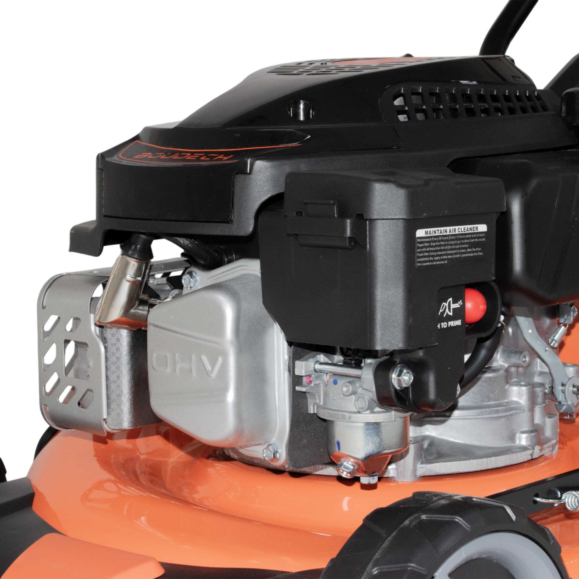 Jukut 170 - Tosaerba a Trazione Motore 4 Tempi a Scoppio Benzina 170cc 3.5HP Taglio 30-80 mm con Funzione Pacciamatura Nero