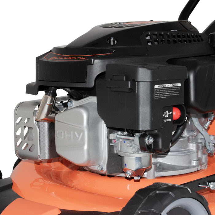 Jukut 170 - Tosaerba a Trazione Motore 4 Tempi a Scoppio Benzina 170cc 3.5HP Taglio 30-80 mm con Funzione Pacciamatura Nero