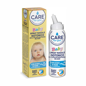 CARE for You Spray Nasale Baby, per la Pulizia Quotidiana del Naso, Indicato per Bambini e Neonati, 100ml