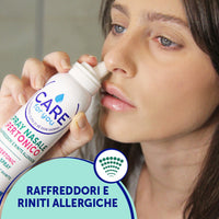 CARE for You Spray Nasale Ipertonico Nebulizzato, con Acqua di Mare Ricca di Oligoelementi, per la Pulizia Quotidiana del Naso, 125ml