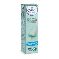 CARE for You Spray Nasale Ipertonico Nebulizzato, con Acqua di Mare Ricca di Oligoelementi, per la Pulizia Quotidiana del Naso, 125ml