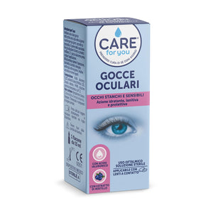 CARE for You Gocce Oculari per Occhi Stanchi, Applicabile con Lenti a Contatto, 15ml
