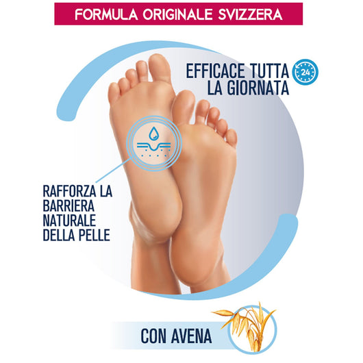 Deocrema Extra Fresh, Crema per i Piedi, Effetto Rinfrescante ed Idratante, Regola la Sudorazione del Piede, con Antibatterico, Senza Parabeni e Siliconi, 100ml, Podovis