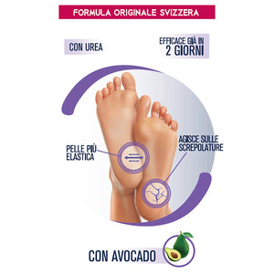 Crema Rigenera Talloni Screpolati, Crema per Piedi Secchi e Screpolati, Risultati in 2 Giorni, Formula con Agenti Emollienti e Avocado, Pelle Idratata ed Elastica, 75ml, Podovi
