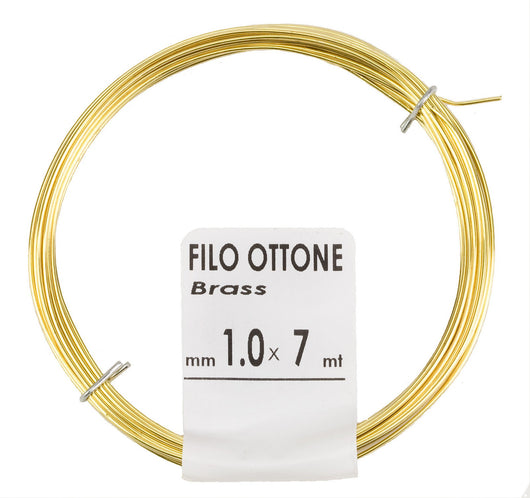filo ottone diametro 0,8 mm lunghezza 12 mt matassina 50 g cod:ferx.16000