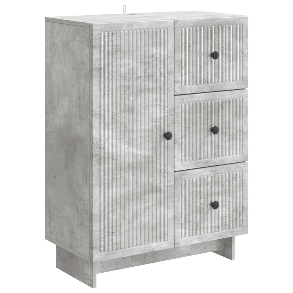 Credenza Grigio Cemento 66 x 34,5 x 90 cm Legno ingegnerizzato 893938