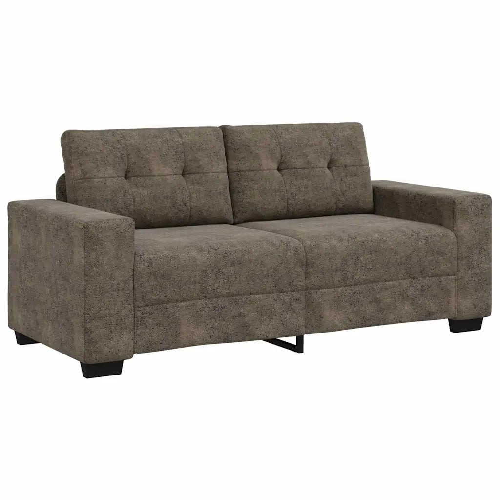Divano a due posti con cuscino Grigio scuro Pelle Artificiale 4105133