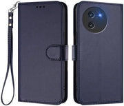 Copriportafoglio in pelle per smartphone DOOGEE Note 59 / Note 59 Pro - Copertura con assorbimento shock - Portafoglio con tasche per carte - Protezione 360° - Copertura per smartphone