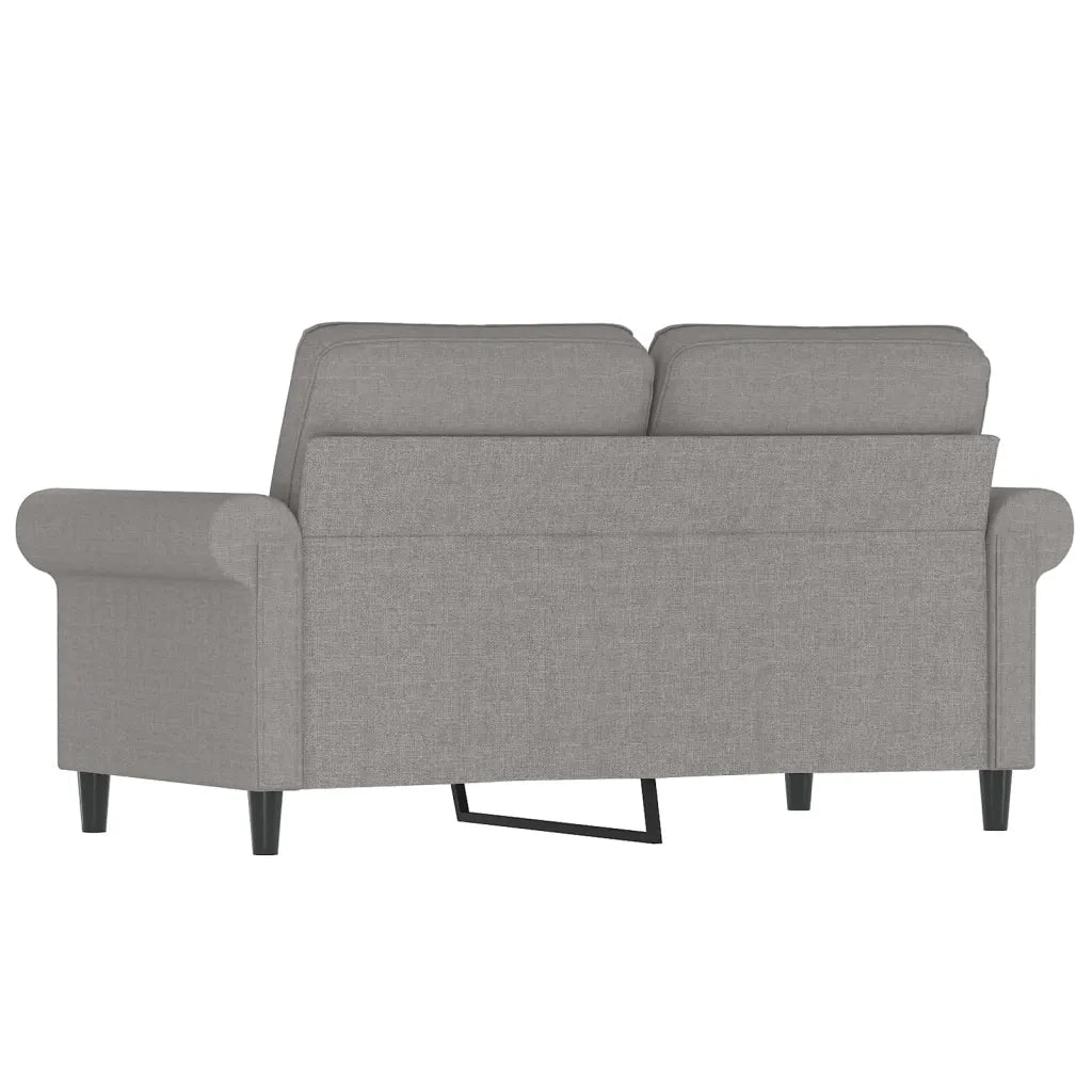 Divano a 2 Posti Grigio Chiaro 120 cm in Tessuto 349185