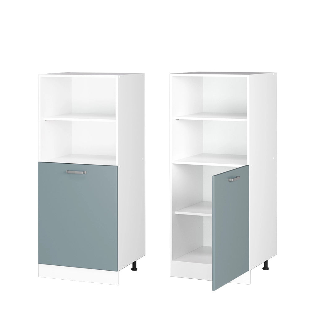 Vicco Dispensa universale Grigio-blu 60 cm con ripiani aperti e anta