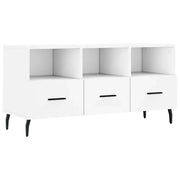 Mobile TV multimediale mensola TV credenza TV sala da pranzo soggiorno camera da letto 102 x 36 x 50 cm legno ingegnerizzato bianco 02_0025590