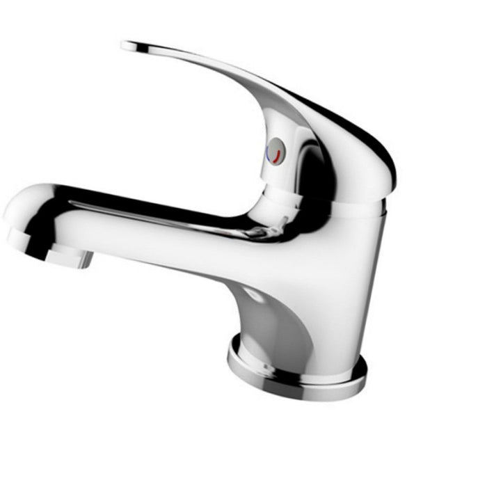 Miscelatore lavabo serie eva, finitura cromata