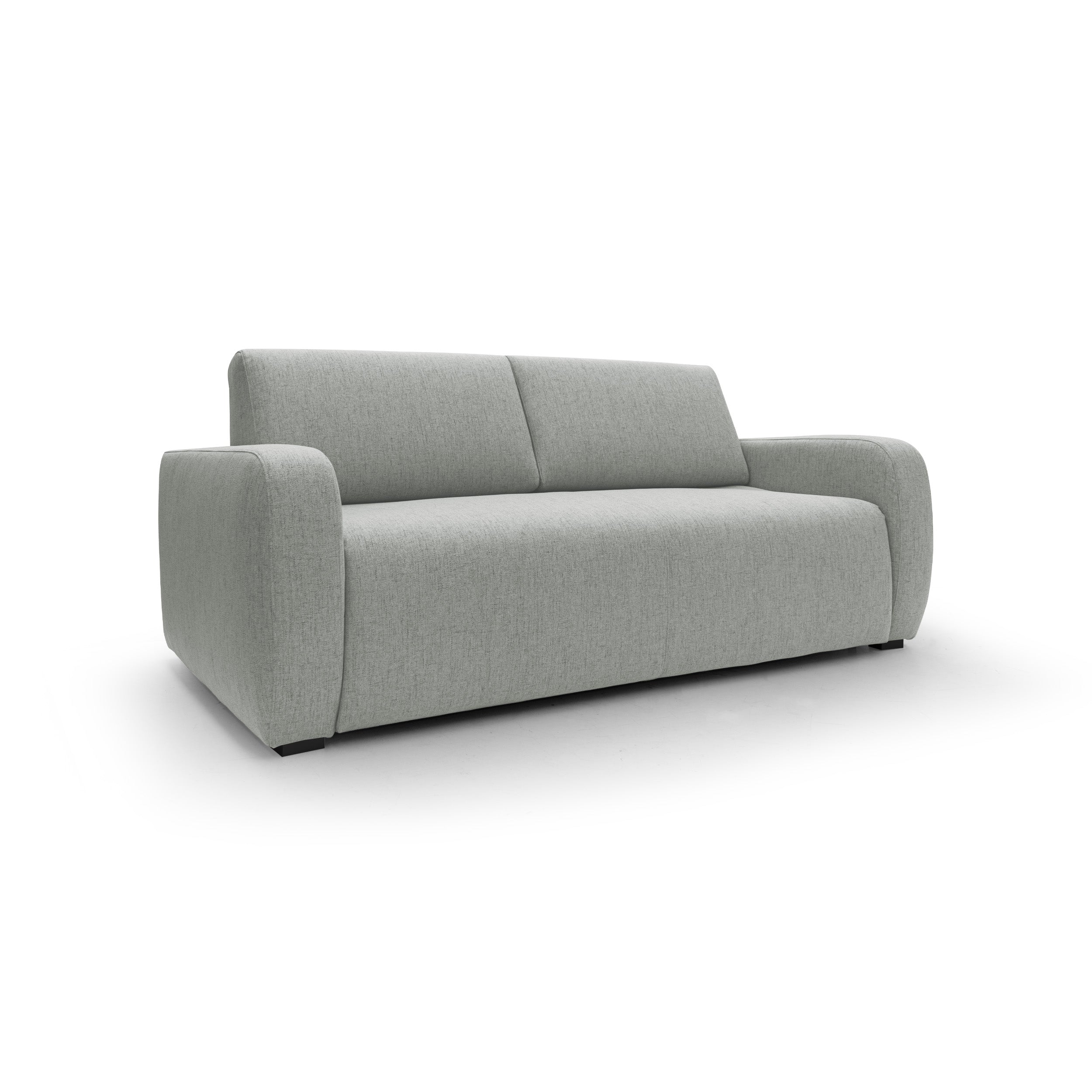 Duna Divano letto matrimoniale con materasso 20 cm in tessuto impermeabile T03 215 cm (mat. 160x197) grigio chiaro