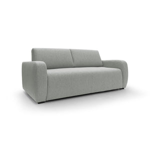 Duna Divano letto matrimoniale con materasso 20 cm in tessuto impermeabile T03 215 cm (mat. 160x197) grigio chiaro