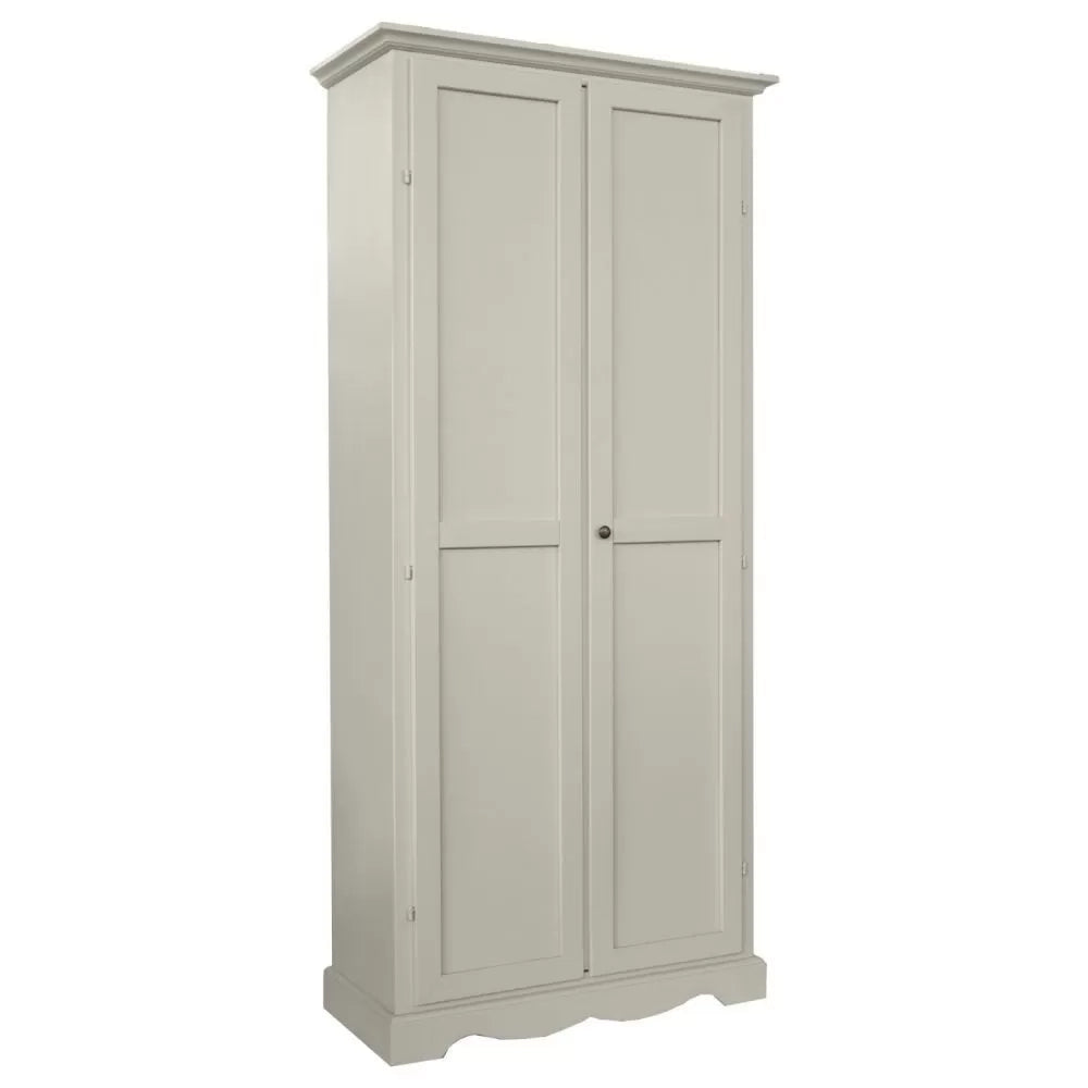 Armadio stipo in legno avorio anticato arte povera 87x40x192h - Mobili 2G