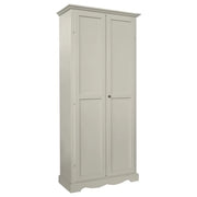 Armadio stipo in legno avorio anticato arte povera 87x40x192h - Mobili 2G