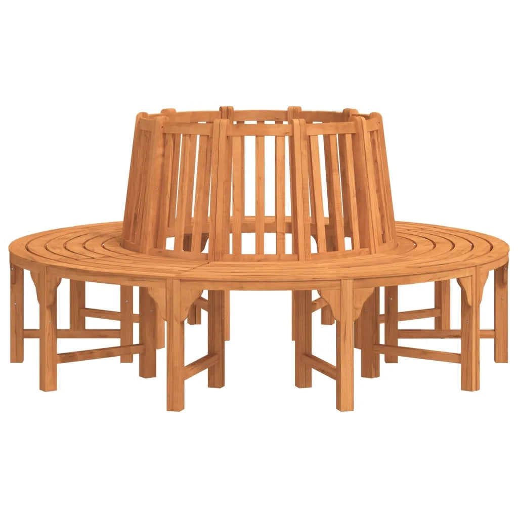 Panchina Albero Circolare Ø 208 Legno Massello di Eucalipto 3154103