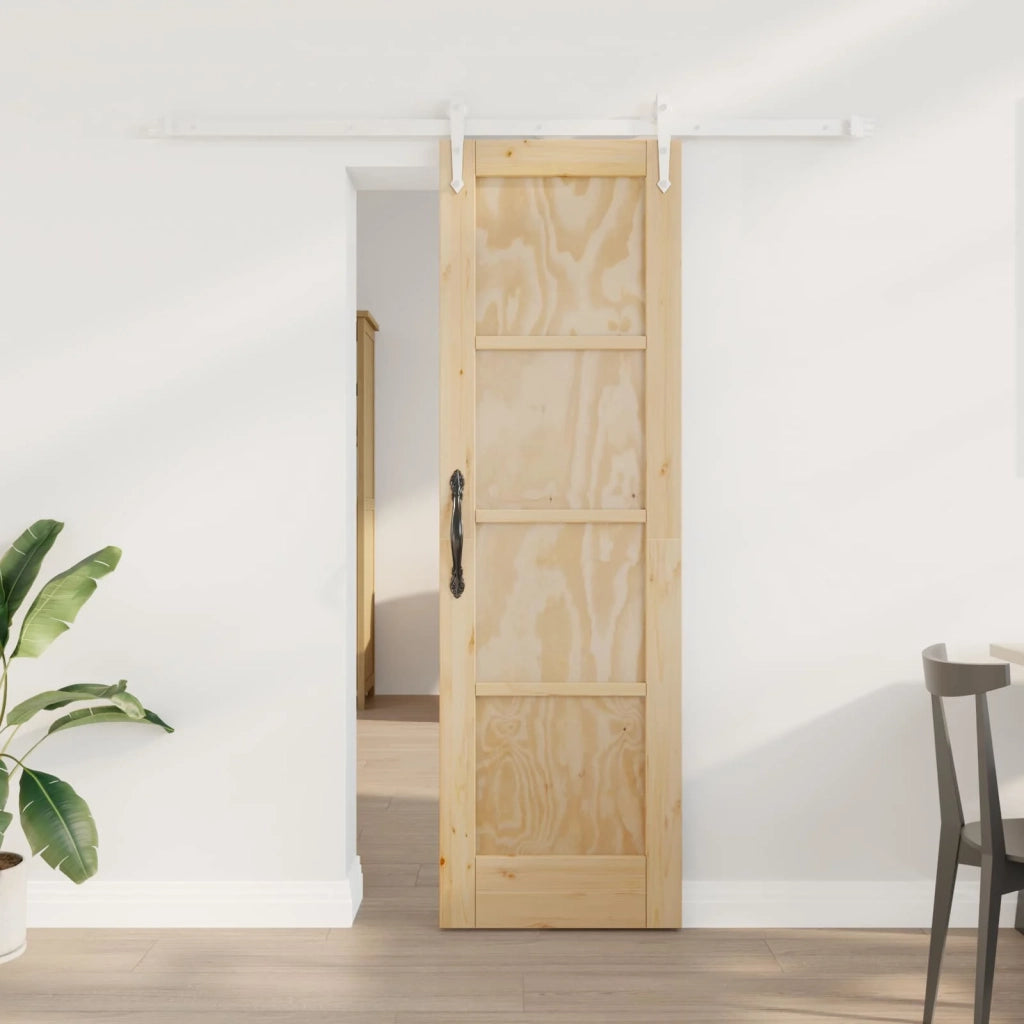 Porta scorrevole ORKDAL Naturale e Bianco 61 x 198,5 cm 3445566