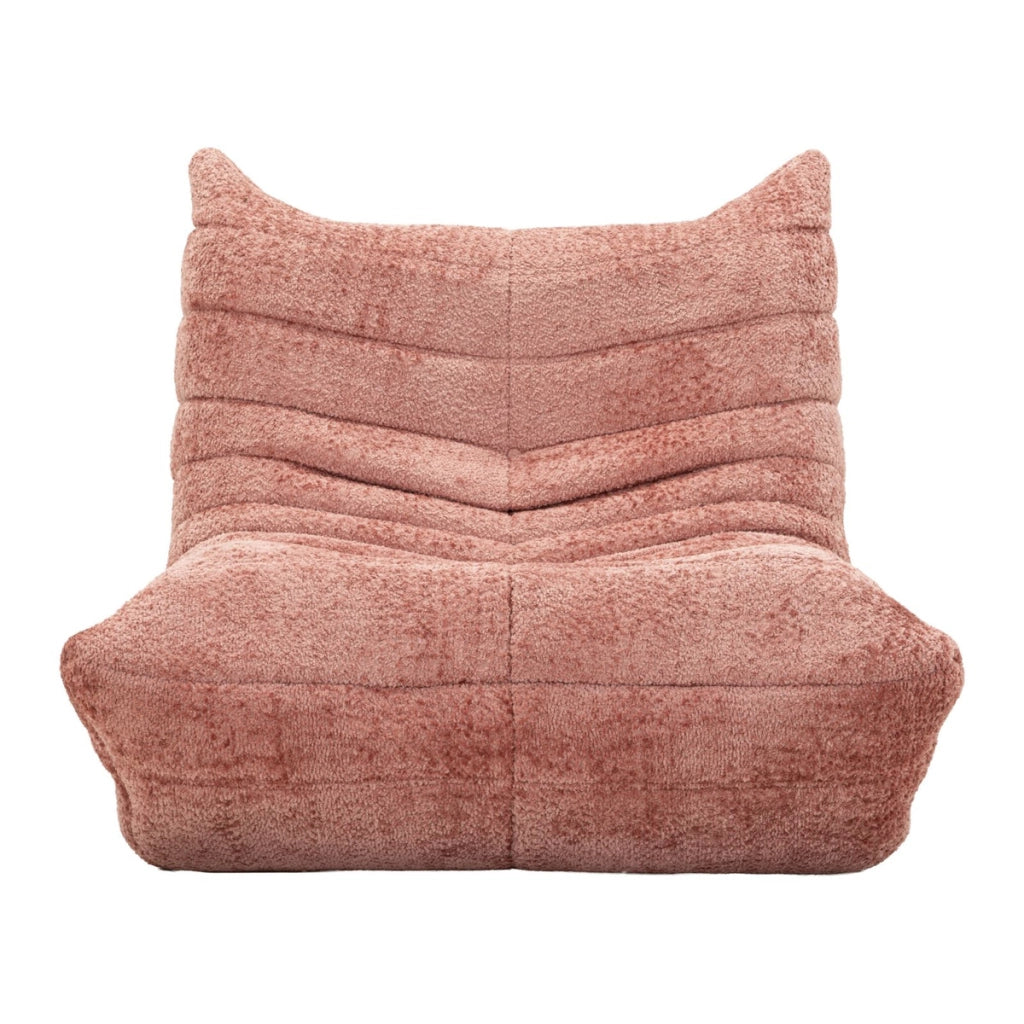 Poltrona Mask in poliestere rosa 103x100x80 cm