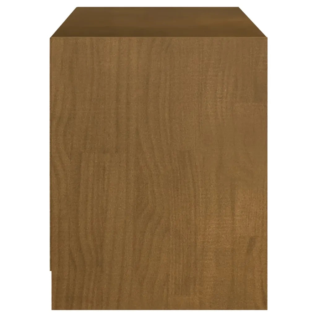 Mobile Porta TV Marrone Miele 104x33x41 cm in Legno di Pino