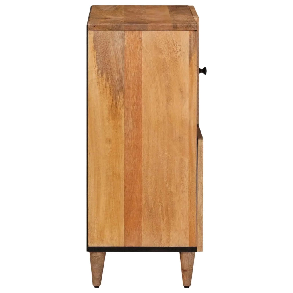 Credenza Naturale 80 x 33 x 75 cm Legno di mango massello 4018287