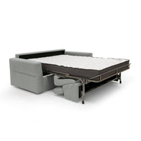 Avalon Divano letto con materasso H18 180 cm (mat. 120x197 cm) grigio chiaro