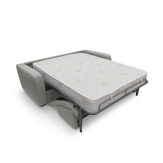 Duna Divano letto matrimoniale con materasso 20 cm in tessuto impermeabile T03 195 cm (mat. 140x197) grigio chiaro