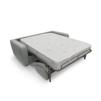 Duna Divano letto matrimoniale con materasso 20 cm in tessuto impermeabile T03 215 cm (mat. 160x197) grigio chiaro