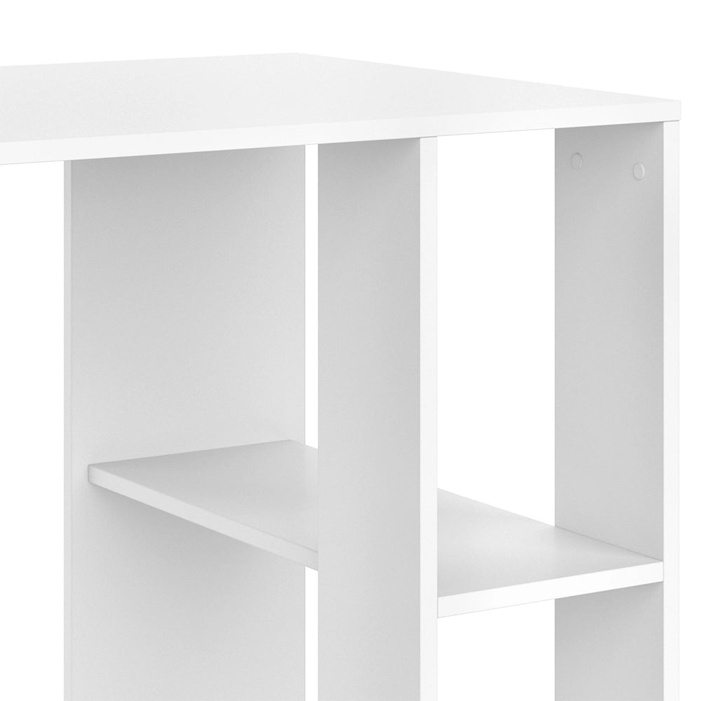 Vicco Scrivania con ripiani Bianco 130 x 60 cm