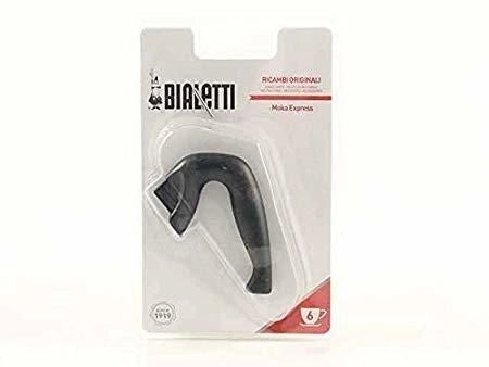 Bialetti 0800203 Manico Ricambio Moka Express 6 Tazze Innesto Verticale colore Nero