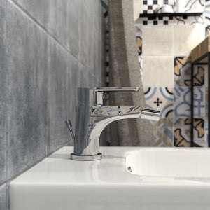 Miscelatore Rubinetto Bidet Monocomando Cromato Serie ECOSTYLE