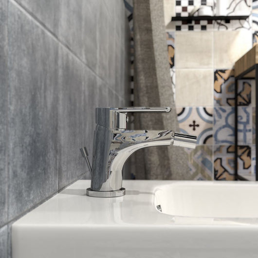 Miscelatore Rubinetto Bidet Monocomando Cromato Serie ECOSTYLE