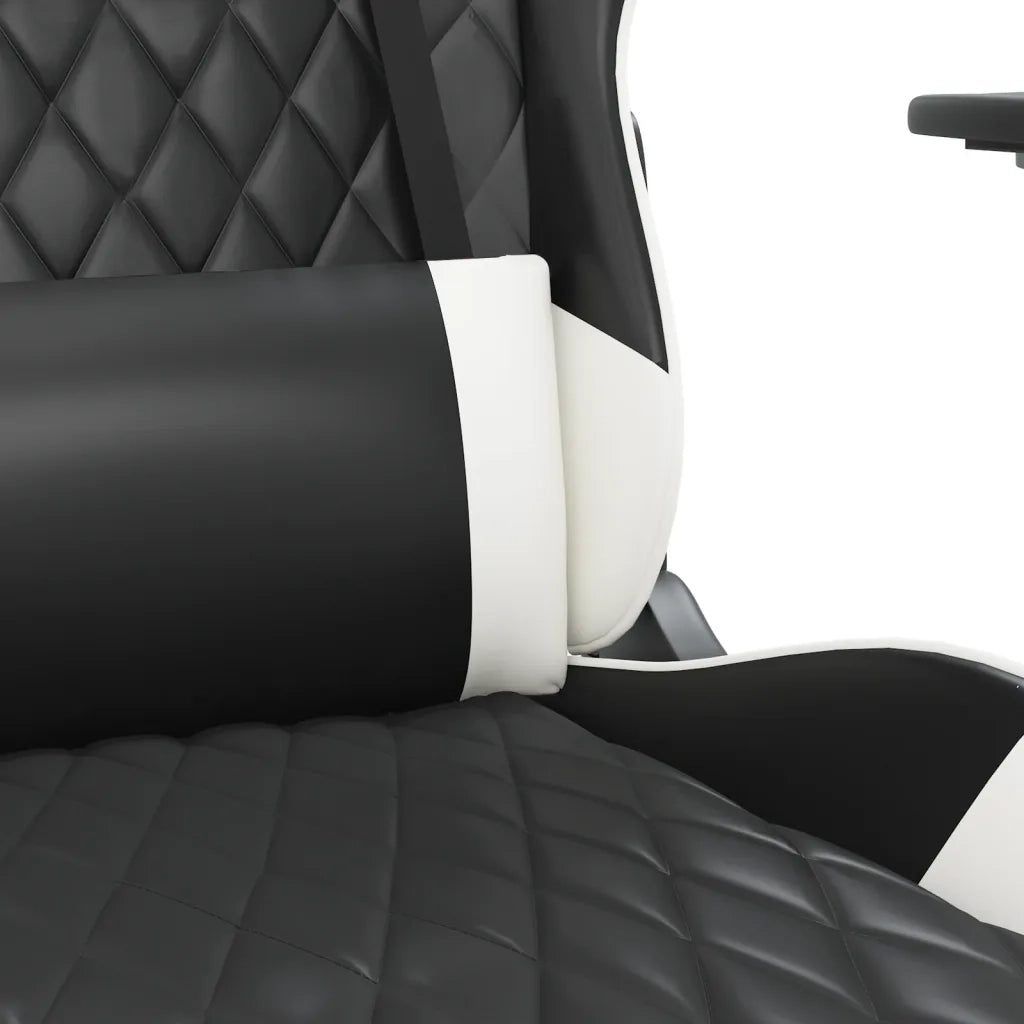 Sedia da Gaming Nero e Bianco in Similpelle 3143758