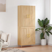 Credenza Rovere Sonoma 69,5x34x180 cm in Legno Multistrato 3195782