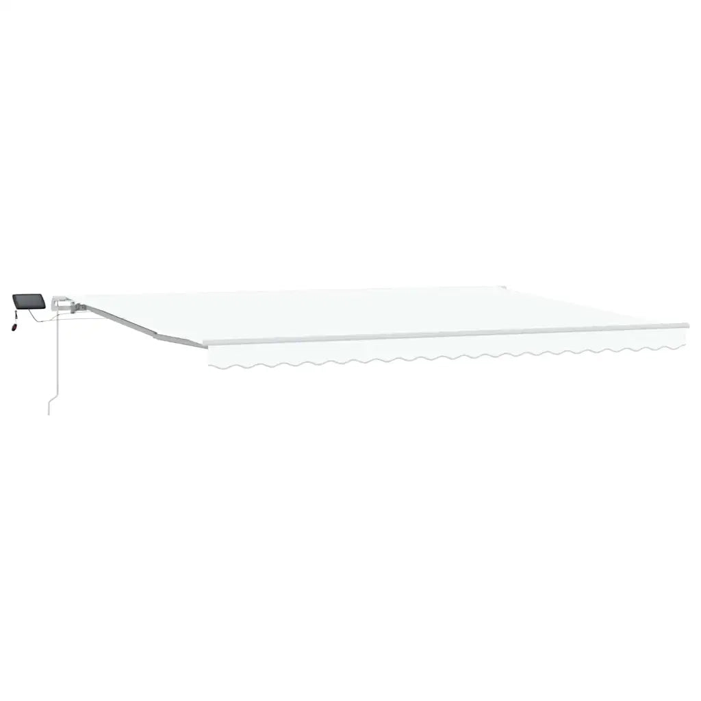 Tenda Retrattile Bianco 500 × 300 cm Tessuto e acciaio 3331352