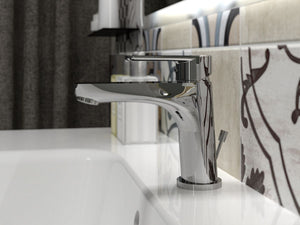 Miscelatore Rubinetto Lavabo Monocomando Cromato Serie ECOSTYLE