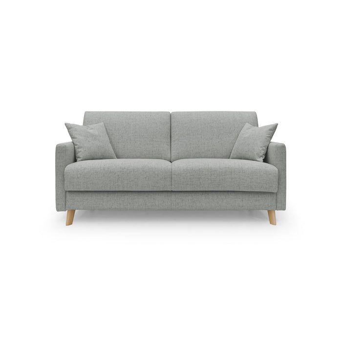 Edgar Divano letto matrimoniale in tessuto felis impermeabile T03 180 cm (mat. 140x197) grigio chiaro