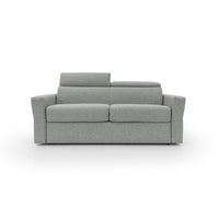 Avalon Divano letto con materasso H18 180 cm (mat. 120x197 cm) grigio chiaro