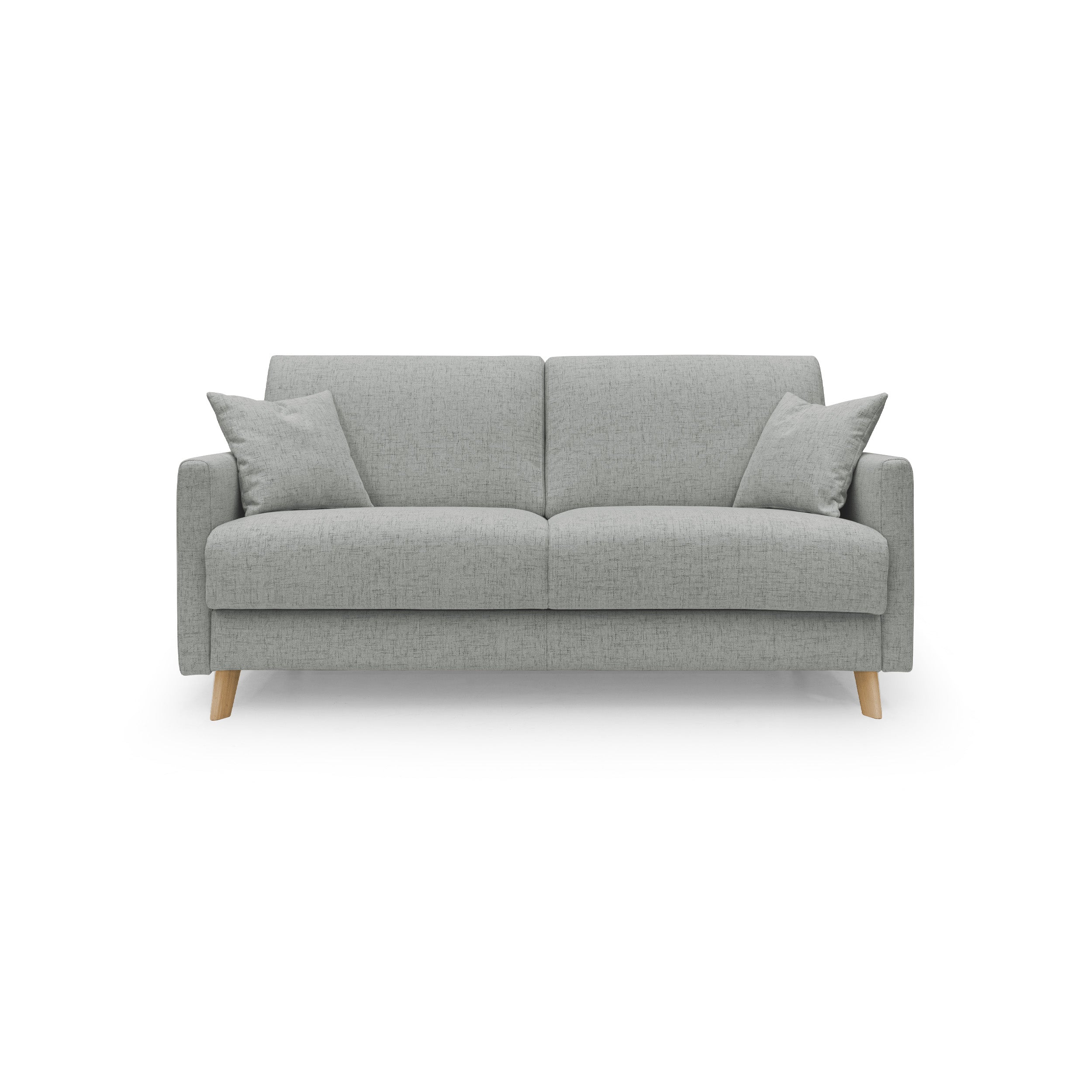 Edgar Divano letto matrimoniale in tessuto felis impermeabile T03 160 cm (mat. 120x197) grigio chiaro