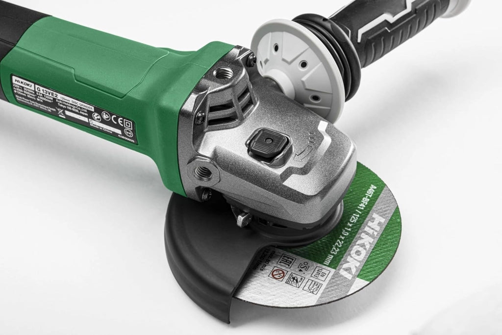 Smerigliatrice angolare - 1320W, 125mm, Brushless, velocità variabile, arresto anti-contraccolpo, avvio morbido, elettronica costante, protezione senza attrezzi, impugnatura sottile